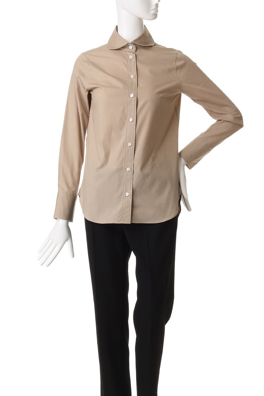 【マディソンブルー/MADISONBLUE】のBIG ROUND COLLAR N.MADAME SH ラウンドカラーマダムシャツ 人気、トレンドファッション・服の通販 founy(ファニー) 　ファッション　Fashion　レディースファッション　Fashion for Women　トップス・カットソー　Cut & Sew Tops　シャツ・ブラウス・オフィスカジュアル　Elegant Blouses & Button-Ups　エレガント 上品　Elegant　シェイプ　Shape, Slim Fit　スリーブ　Sleeve, Long Sleeve / Short Sleeve　ピーチ　Peach, Soft Touch　ベーシック　Basic, Essential　ラウンド　Round, Round Neck　ロング　Long, Long-Length　冬　Winter / This Winter　other-2|ID: prp329100004741117 ipo3291000000036041835