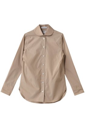 【マディソンブルー/MADISONBLUE】 BIG ROUND COLLAR N.MADAME SH ラウンドカラーマダムシャツ人気、トレンドファッション・服の通販 founy(ファニー) ファッション Fashion レディースファッション Fashion for Women トップス・カットソー Cut & Sew Tops シャツ・ブラウス・オフィスカジュアル Elegant Blouses & Button-Ups エレガント 上品 Elegant シェイプ Shape, Slim Fit スリーブ Sleeve, Long Sleeve / Short Sleeve ピーチ Peach, Soft Touch ベーシック Basic, Essential ラウンド Round, Round Neck ロング Long, Long-Length 冬 Winter / This Winter |ID:prp329100004741117