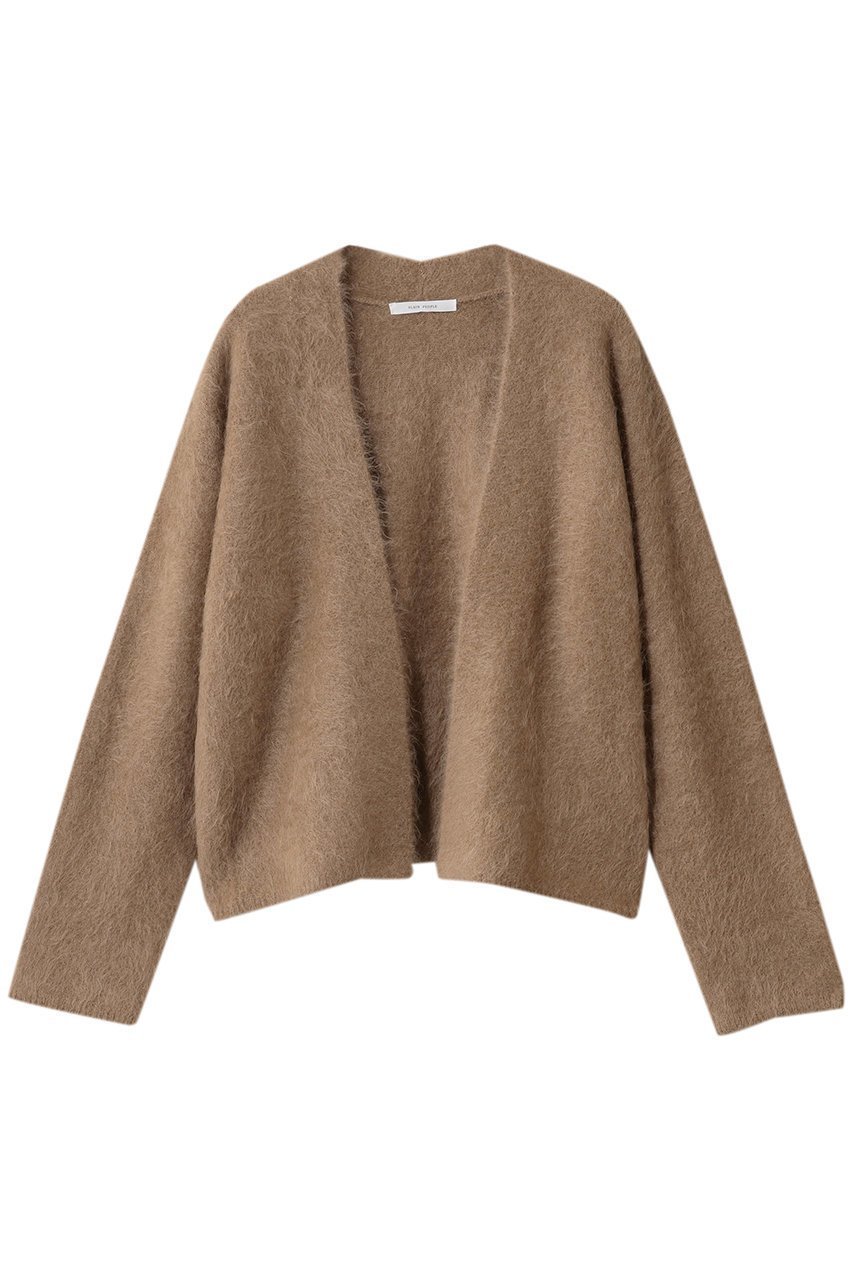 【プレインピープル/PLAIN PEOPLE】のMONAアルパカミドル丈ニットカーディガン インテリア・キッズ・メンズ・レディースファッション・服の通販 founy(ファニー) 　ファッション　Fashion　レディースファッション　Fashion for Women　トップス・カットソー　Cut & Sew Tops　ニット　Knit Tops & Sweaters　カーディガン・羽織り　Layered Style Cardigans　カーディガン　Cardigan, Knitwear　ストレート　Straight, Straight Cut　バランス　Balance, Style Balance　ボトム　Bottoms, Lower Wear　ミドル　Middle Length, Mid Height　ベージュ|ID: prp329100004741118 ipo3291000000036486176