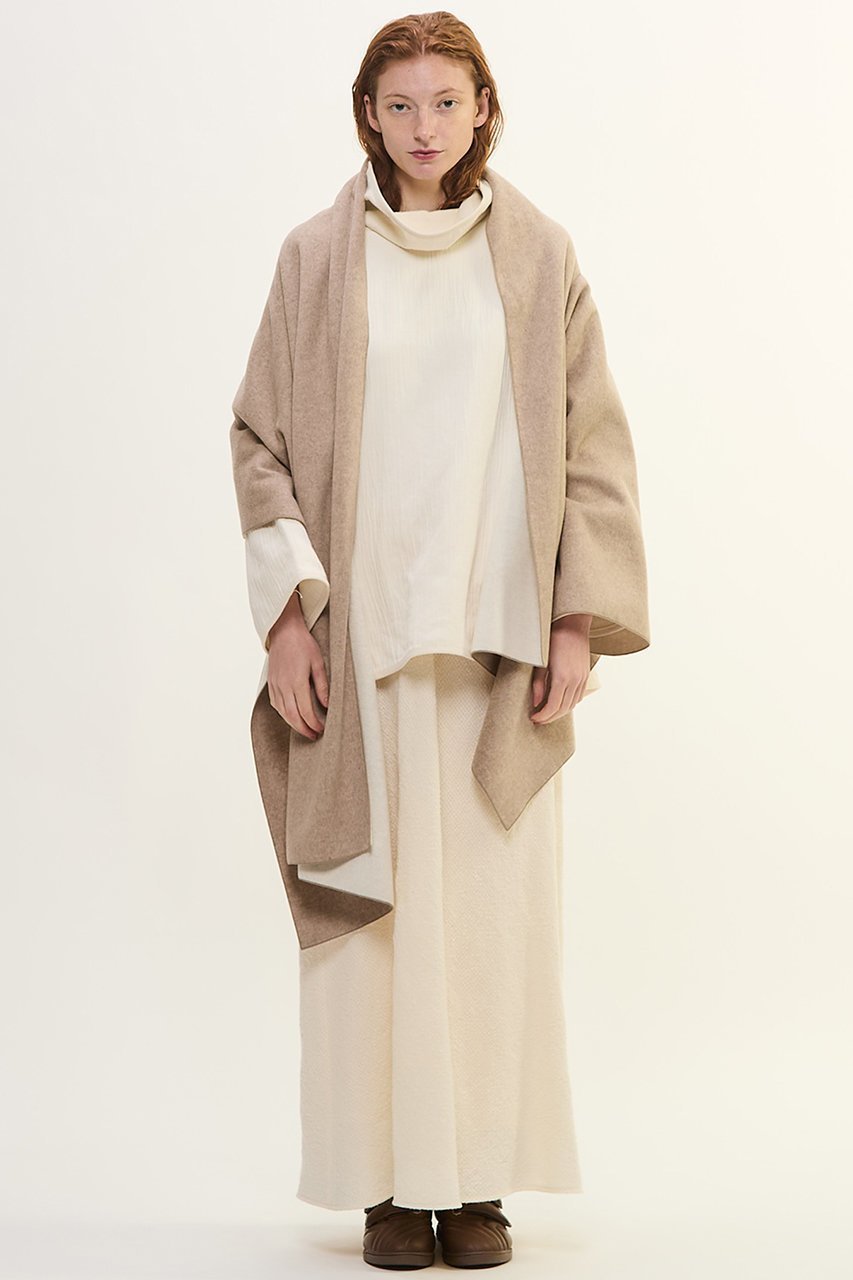 【プレインピープル/PLAIN PEOPLE】のウールカシミヤダブルクロスジャージ片袖ストール 人気、トレンドファッション・服の通販 founy(ファニー) 　ファッション　Fashion　レディースファッション　Fashion for Women　ストール　Soft & Warm Scarves　マフラー・スヌード / 冬小物の定番　Scarves & Mufflers　なめらか　Smooth, Silky Texture　ストール　Stole, Wrap　マフラー　Scarf, Muffler　新作・新入荷　New Arrivals / New In　 other-1|ID: prp329100004741119 ipo3291000000034254979