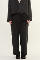 【プレインピープル/PLAIN PEOPLE】のマットフィニッシュウールジャージカーゴパンツ 人気、トレンドファッション・服の通販 founy(ファニー) ファッション Fashion レディースファッション Fashion for Women パンツ Pants & Trousers おすすめ Recommended / Our Picks カーゴパンツ Cargo Pants, Utility Pants メランジ Melange, Mixed Yarn ワイド Wide, Wide Fit エレガント 上品 Elegant 新作・新入荷 New Arrivals / New In |ID:prp329100004741122