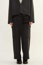【プレインピープル/PLAIN PEOPLE】のマットフィニッシュウールジャージカーゴパンツ 人気、トレンドファッション・服の通販 founy(ファニー) ファッション Fashion レディースファッション Fashion for Women パンツ Pants & Trousers おすすめ Recommended / Our Picks カーゴパンツ Cargo Pants, Utility Pants メランジ Melange, Mixed Yarn ワイド Wide, Wide Fit エレガント 上品 Elegant 新作・新入荷 New Arrivals / New In thumbnail チャコールグレー|ID: prp329100004741122 ipo3291000000034254995
