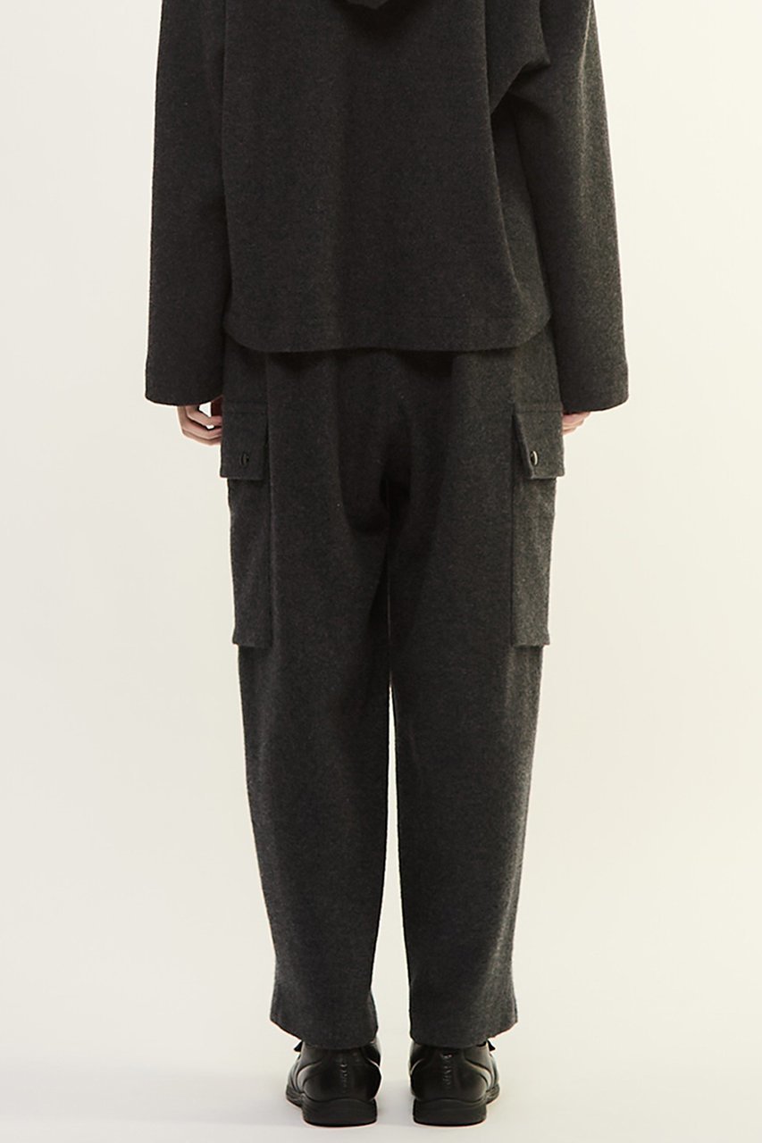 【プレインピープル/PLAIN PEOPLE】のマットフィニッシュウールジャージカーゴパンツ 人気、トレンドファッション・服の通販 founy(ファニー) 　ファッション　Fashion　レディースファッション　Fashion for Women　パンツ　Pants & Trousers　おすすめ　Recommended / Our Picks　カーゴパンツ　Cargo Pants, Utility Pants　メランジ　Melange, Mixed Yarn　ワイド　Wide, Wide Fit　エレガント 上品　Elegant　新作・新入荷　New Arrivals / New In　other-3|ID: prp329100004741122 ipo3291000000034254997