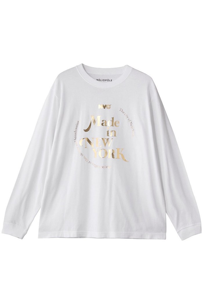 【エリオポール/heliopole】の【GOOD ROCK SPEED】NYC METALIC PRINT L/S Tシャツ インテリア・キッズ・メンズ・レディースファッション・服の通販 founy(ファニー) https://founy.com/ ファッション Fashion レディースファッション Fashion for Women トップス・カットソー Cut & Sew Tops シャツ・ブラウス・オフィスカジュアル Elegant Blouses & Button-Ups ロングTシャツ・Tシャツ Longline T-Shirts & Tees カットソー・ベーシックTシャツ Cut-and-Sewn Tops / Stretch Tees & Basics スリーブ Sleeve, Long Sleeve / Short Sleeve フロント Front, Front Design プリント Print, Printed Pattern メタリック Metallic, Shiny Finish ロング Long, Long-Length 新作・新入荷 New Arrivals / New In |ID: prp329100004741129 ipo3291000000034255037