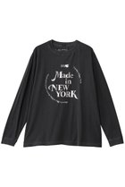 【エリオポール/heliopole】の【GOOD ROCK SPEED】NYC METALIC PRINT L/S Tシャツ ブラック|ID: prp329100004741129 ipo3291000000034255039
