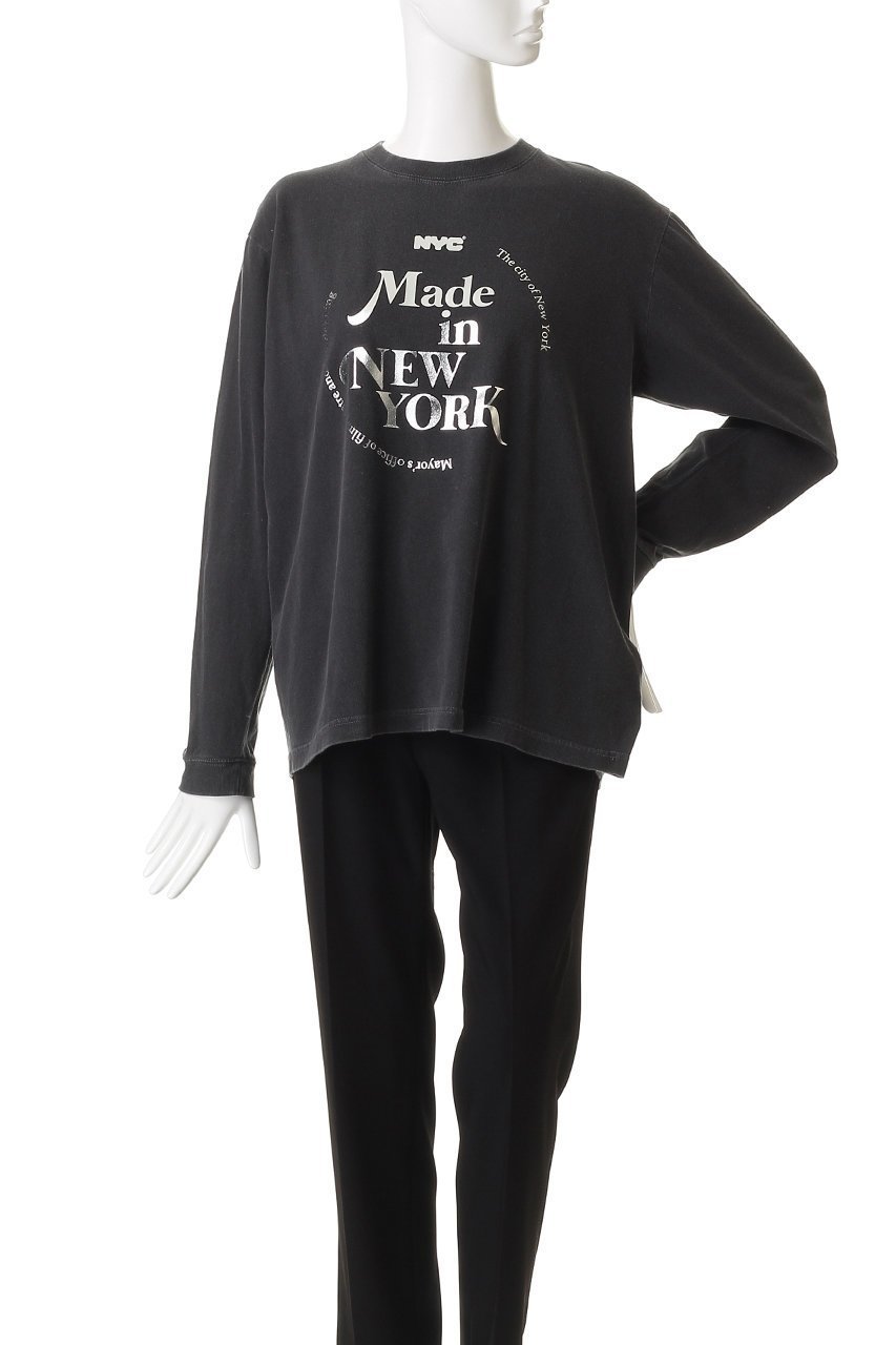 【エリオポール/heliopole】の【GOOD ROCK SPEED】NYC METALIC PRINT L/S Tシャツ 人気、トレンドファッション・服の通販 founy(ファニー) ファッション Fashion レディースファッション Fashion for Women トップス・カットソー Cut & Sew Tops シャツ・ブラウス・オフィスカジュアル Elegant Blouses & Button-Ups ロングTシャツ・Tシャツ Longline T-Shirts & Tees カットソー・ベーシックTシャツ Cut-and-Sewn Tops / Stretch Tees & Basics スリーブ Sleeve, Long Sleeve / Short Sleeve フロント Front, Front Design プリント Print, Printed Pattern メタリック Metallic, Shiny Finish ロング Long, Long-Length other-2|ID: prp329100004741129 ipo3291000000036136925