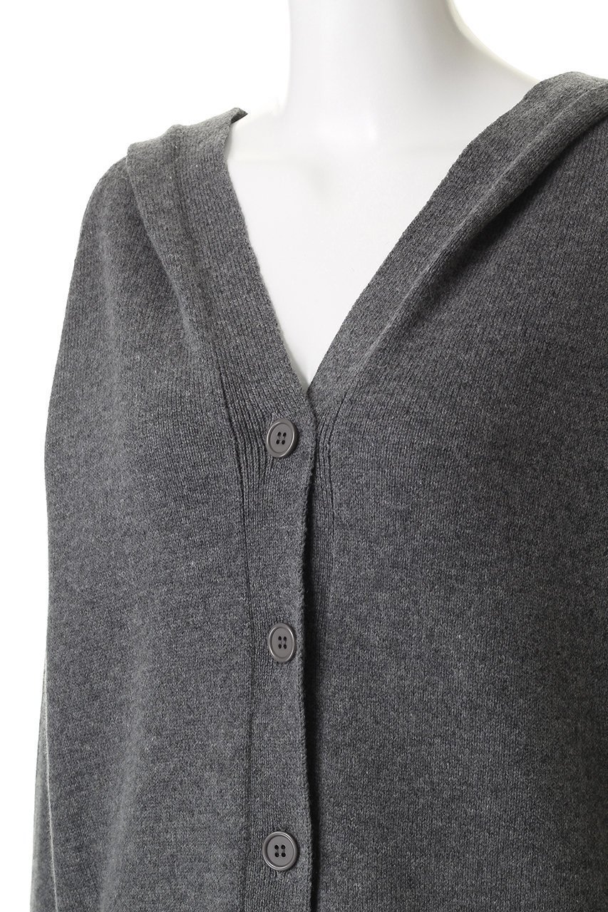【エリオポール/heliopole】のニットフーディーカーディガン 人気、トレンドファッション・服の通販 founy(ファニー) 　ファッション　Fashion　レディースファッション　Fashion for Women　トップス・カットソー　Cut & Sew Tops　ニット　Knit Tops & Sweaters　カーディガン・羽織り　Layered Style Cardigans　カーディガン　Cardigan, Knitwear　スリーブ　Sleeve, Long Sleeve / Short Sleeve　ロング　Long, Long-Length　新作・新入荷　New Arrivals / New In　A/W・秋冬　Autumn/Winter　other-5|ID: prp329100004741134 ipo3291000000034255085