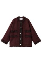 【エリオポール/heliopole】のツイードブルゾン レッド|ID: prp329100004741136 ipo3291000000035871413