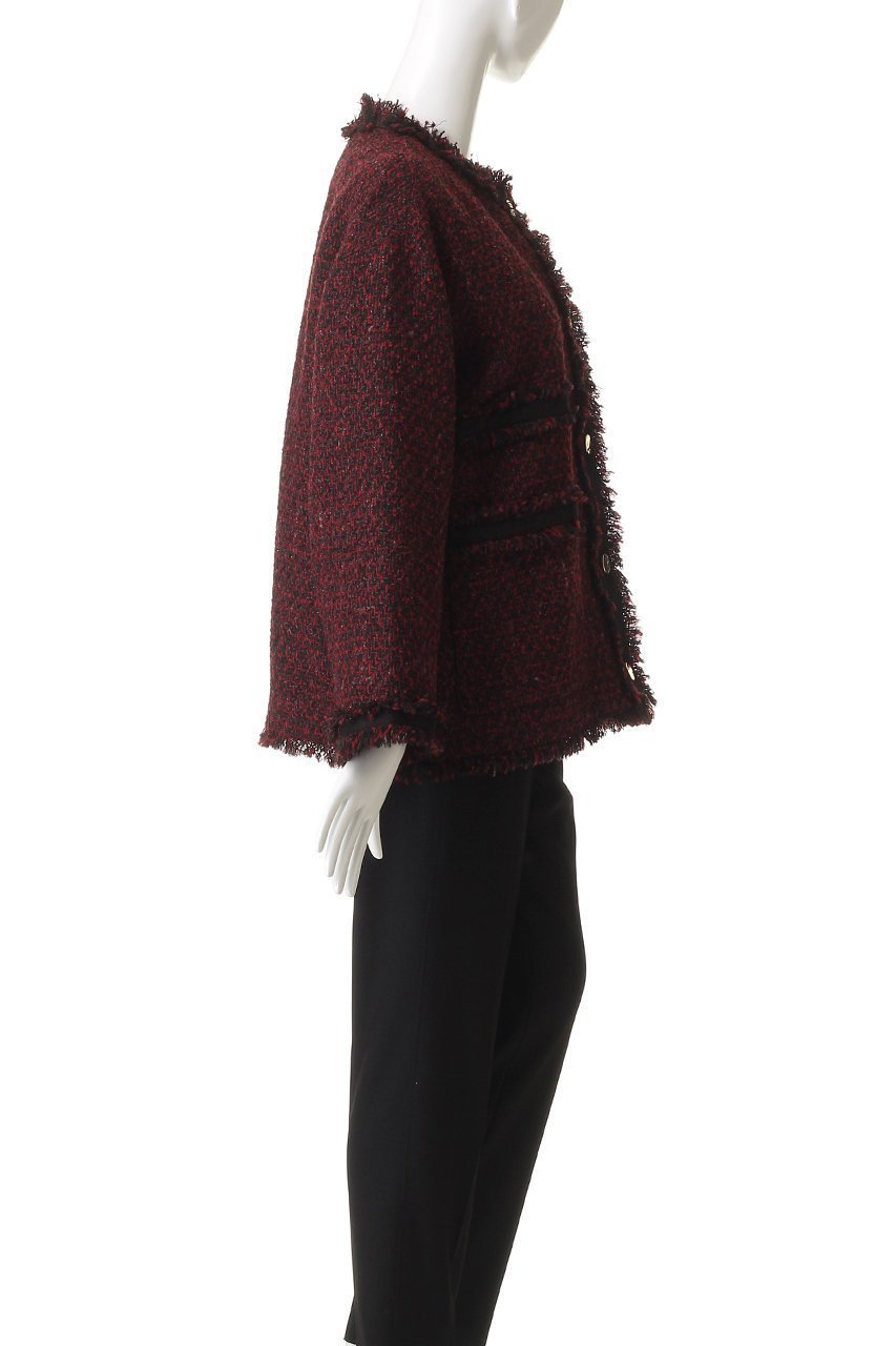 【エリオポール/heliopole】のツイードブルゾン 人気、トレンドファッション・服の通販 founy(ファニー) 　ファッション　Fashion　レディースファッション　Fashion for Women　アウター　Coat / Outerwear Collection　レディースジャケット・軽アウター　Jackets　ブルゾンジャケット・スポーティアウター　Blouson Jackets　シンプル　Simple, Minimal　ジャケット　Jacket, Outerwear　スリーブ　Sleeve, Long Sleeve / Short Sleeve　ツイード　Twill, Twill Weave　フリンジ　Fringe, Tassel　ブルゾン　Blouson, Bomber Jacket　ロング　Long, Long-Length　A/W・秋冬　Autumn/Winter　other-3|ID: prp329100004741136 ipo3291000000035871417