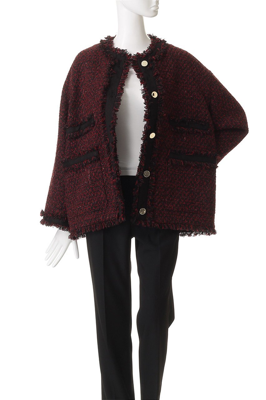 【エリオポール/heliopole】のツイードブルゾン 人気、トレンドファッション・服の通販 founy(ファニー) 　ファッション　Fashion　レディースファッション　Fashion for Women　アウター　Coat / Outerwear Collection　レディースジャケット・軽アウター　Jackets　ブルゾンジャケット・スポーティアウター　Blouson Jackets　シンプル　Simple, Minimal　ジャケット　Jacket, Outerwear　スリーブ　Sleeve, Long Sleeve / Short Sleeve　ツイード　Twill, Twill Weave　フリンジ　Fringe, Tassel　ブルゾン　Blouson, Bomber Jacket　ロング　Long, Long-Length　A/W・秋冬　Autumn/Winter　other-8|ID: prp329100004741136 ipo3291000000035871422