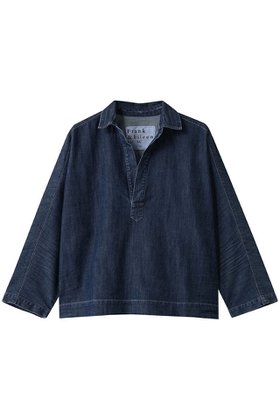 【フランク&アイリーン/Frank&Eileen】 GABI イタリアンフェイマスデニム スキッパーシャツ人気、トレンドファッション・服の通販 founy(ファニー) ファッション Fashion レディースファッション Fashion for Women トップス・カットソー Cut & Sew Tops シャツ・ブラウス・オフィスカジュアル Elegant Blouses & Button-Ups スキッパー Skipper, Open Collar スリーブ Sleeve, Long Sleeve / Short Sleeve トレンド Trend, Trending Now フェミニン Feminine, Girly リラックス Relax, Relaxed Fit ロング Long, Long-Length |ID:prp329100004741142