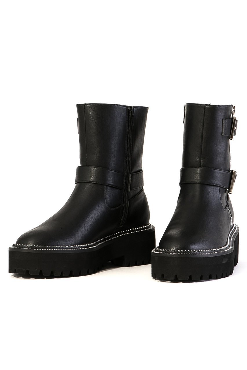 【ダニエラ アンド ジェマ/Daniella & GEMMA】の【レイン対応】ダブルベルトボリュームソールブーツ 人気、トレンドファッション・服の通販 founy(ファニー) 　ファッション　Fashion　レディースファッション　Fashion for Women　ベルト&ウエストマーク　Belts & Waist Accessories　クッション　Cushion, Throw Pillow　ショート　Short, Short Length　バランス　Balance, Style Balance　レイン　Rain, Rainproof　other-2|ID: prp329100004741144 ipo3291000000036243665