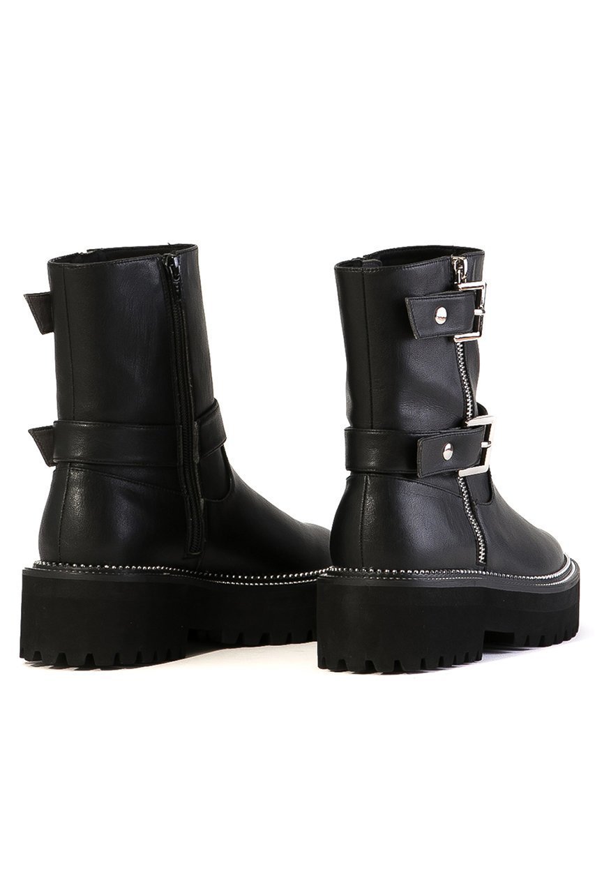 【ダニエラ アンド ジェマ/Daniella & GEMMA】の【レイン対応】ダブルベルトボリュームソールブーツ 人気、トレンドファッション・服の通販 founy(ファニー) 　ファッション　Fashion　レディースファッション　Fashion for Women　ベルト&ウエストマーク　Belts & Waist Accessories　クッション　Cushion, Throw Pillow　ショート　Short, Short Length　バランス　Balance, Style Balance　レイン　Rain, Rainproof　other-3|ID: prp329100004741144 ipo3291000000036243666