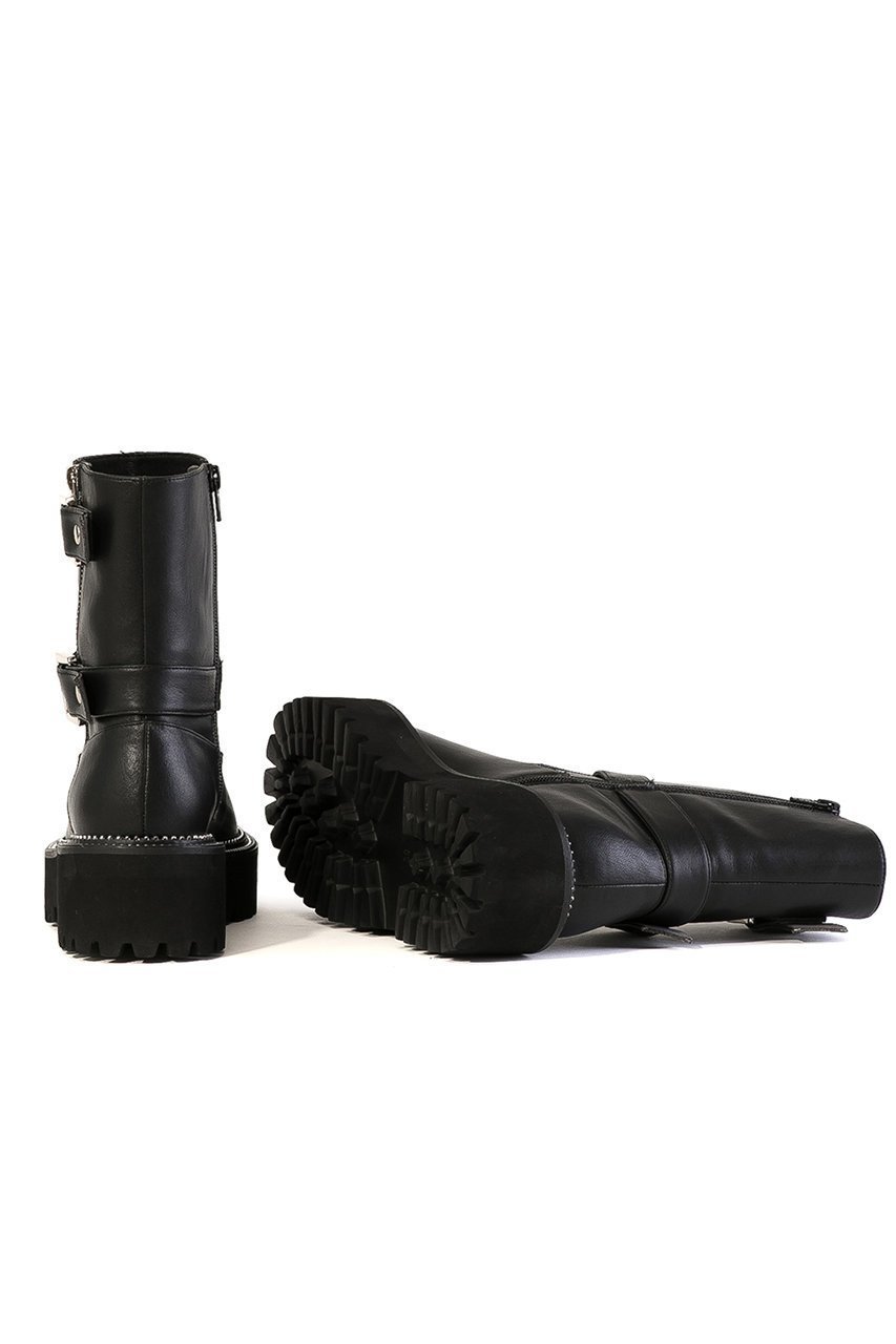 【ダニエラ アンド ジェマ/Daniella & GEMMA】の【レイン対応】ダブルベルトボリュームソールブーツ 人気、トレンドファッション・服の通販 founy(ファニー) 　ファッション　Fashion　レディースファッション　Fashion for Women　ベルト&ウエストマーク　Belts & Waist Accessories　クッション　Cushion, Throw Pillow　ショート　Short, Short Length　バランス　Balance, Style Balance　レイン　Rain, Rainproof　other-4|ID: prp329100004741144 ipo3291000000036243667