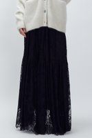【プルミエ アロンディスモン/1er Arrondissement】のレースティアードスカート 人気、トレンドファッション・服の通販 founy(ファニー) ファッション Fashion レディースファッション Fashion for Women スカート Skirts ティアードスカート Tiered Skirts ロングスカート Long Skirts / Maxi & Midi Skirts ジャケット Jacket, Outerwear チュニック Tunic, Long Top ティアードスカート Tiered Skirt, Flounced Skirt フェミニン Feminine, Girly ラッセル Raschel, Raschel Lace リラックス Relax, Relaxed Fit レース Lace, Lace Fabric ロング Long, Long-Length エレガント 上品 Elegant 新作・新入荷 New Arrivals / New In |ID:prp329100004741147