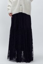 【プルミエ アロンディスモン/1er Arrondissement】のレースティアードスカート 人気、トレンドファッション・服の通販 founy(ファニー) ファッション Fashion レディースファッション Fashion for Women スカート Skirts ティアードスカート Tiered Skirts ロングスカート Long Skirts / Maxi & Midi Skirts ジャケット Jacket, Outerwear チュニック Tunic, Long Top ティアードスカート Tiered Skirt, Flounced Skirt フェミニン Feminine, Girly ラッセル Raschel, Raschel Lace リラックス Relax, Relaxed Fit レース Lace, Lace Fabric ロング Long, Long-Length エレガント 上品 Elegant thumbnail ブラック|ID: prp329100004741147 ipo3291000000035513240
