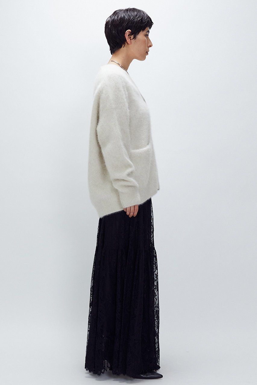 【プルミエ アロンディスモン/1er Arrondissement】のレースティアードスカート 人気、トレンドファッション・服の通販 founy(ファニー) 　ファッション　Fashion　レディースファッション　Fashion for Women　スカート　Skirts　ティアードスカート　Tiered Skirts　ロングスカート　Long Skirts / Maxi & Midi Skirts　ジャケット　Jacket, Outerwear　チュニック　Tunic, Long Top　ティアードスカート　Tiered Skirt, Flounced Skirt　フェミニン　Feminine, Girly　ラッセル　Raschel, Raschel Lace　リラックス　Relax, Relaxed Fit　レース　Lace, Lace Fabric　ロング　Long, Long-Length　エレガント 上品　Elegant　other-4|ID: prp329100004741147 ipo3291000000035513243