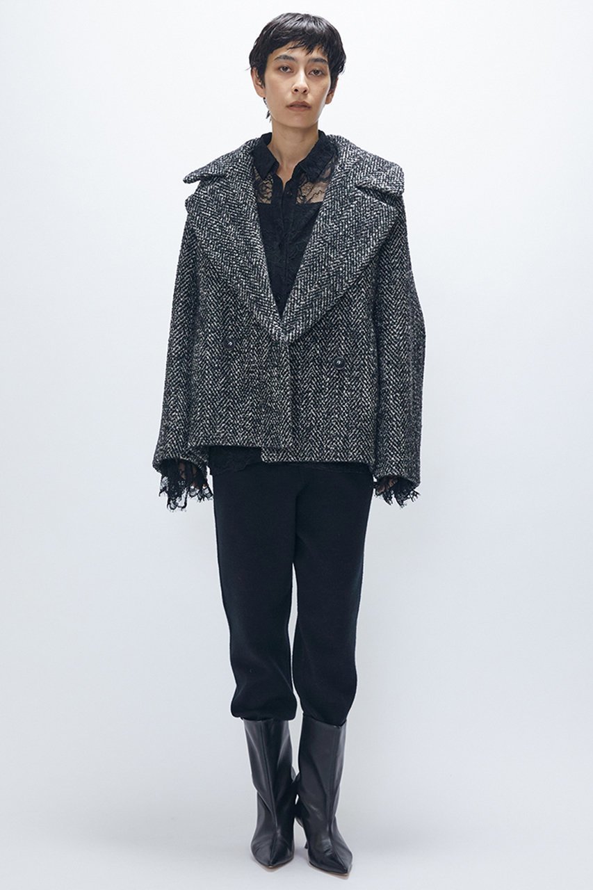 【プルミエ アロンディスモン/1er Arrondissement】のウールカシミアダブルフェイスリブパンツ 人気、トレンドファッション・服の通販 founy(ファニー) 　ファッション　Fashion　レディースファッション　Fashion for Women　パンツ　Pants & Trousers　おすすめ　Recommended / Our Picks　セットアップ　Set-Up, Coordinated Outfit　バランス　Balance, Style Balance　ボトム　Bottoms, Lower Wear　ボトルネック　Bottle Neck, Mock Neck　リラックス　Relax, Relaxed Fit　エレガント 上品　Elegant　再入荷　Restock / Back in Stock　軽量　Lightweight, Ultra Light　other-6|ID: prp329100004741148 ipo3291000000035618048