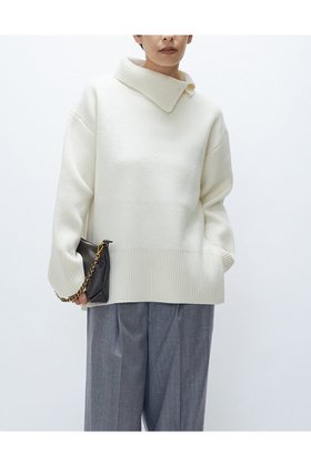 【プルミエ アロンディスモン/1er Arrondissement】 ウールカシミアダブルフェイスボトルネックニット人気、トレンドファッション・服の通販 founy(ファニー) ファッション Fashion レディースファッション Fashion for Women トップス・カットソー Cut & Sew Tops ニット Knit Tops & Sweaters カジュアルプルオーバー・ニットトップス Pullovers & Knit Tops / Casual Pullovers セットアップ Set-Up, Coordinated Outfit ボトルネック Bottle Neck, Mock Neck リラックス Relax, Relaxed Fit 新作・新入荷 New Arrivals / New In 軽量 Lightweight, Ultra Light |ID:prp329100004741150