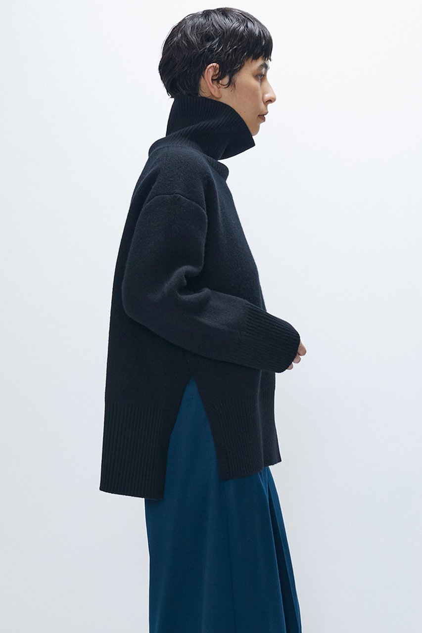 【プルミエ アロンディスモン/1er Arrondissement】のウールカシミアダブルフェイスボトルネックニット 人気、トレンドファッション・服の通販 founy(ファニー) 　ファッション　Fashion　レディースファッション　Fashion for Women　トップス・カットソー　Cut & Sew Tops　ニット　Knit Tops & Sweaters　カジュアルプルオーバー・ニットトップス　Pullovers & Knit Tops / Casual Pullovers　セットアップ　Set-Up, Coordinated Outfit　ボトルネック　Bottle Neck, Mock Neck　リラックス　Relax, Relaxed Fit　軽量　Lightweight, Ultra Light　other-2|ID: prp329100004741150 ipo3291000000036243721