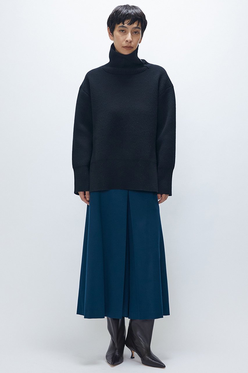 【プルミエ アロンディスモン/1er Arrondissement】のウールカシミアダブルフェイスボトルネックニット 人気、トレンドファッション・服の通販 founy(ファニー) 　ファッション　Fashion　レディースファッション　Fashion for Women　トップス・カットソー　Cut & Sew Tops　ニット　Knit Tops & Sweaters　カジュアルプルオーバー・ニットトップス　Pullovers & Knit Tops / Casual Pullovers　セットアップ　Set-Up, Coordinated Outfit　ボトルネック　Bottle Neck, Mock Neck　リラックス　Relax, Relaxed Fit　軽量　Lightweight, Ultra Light　other-3|ID: prp329100004741150 ipo3291000000036243722