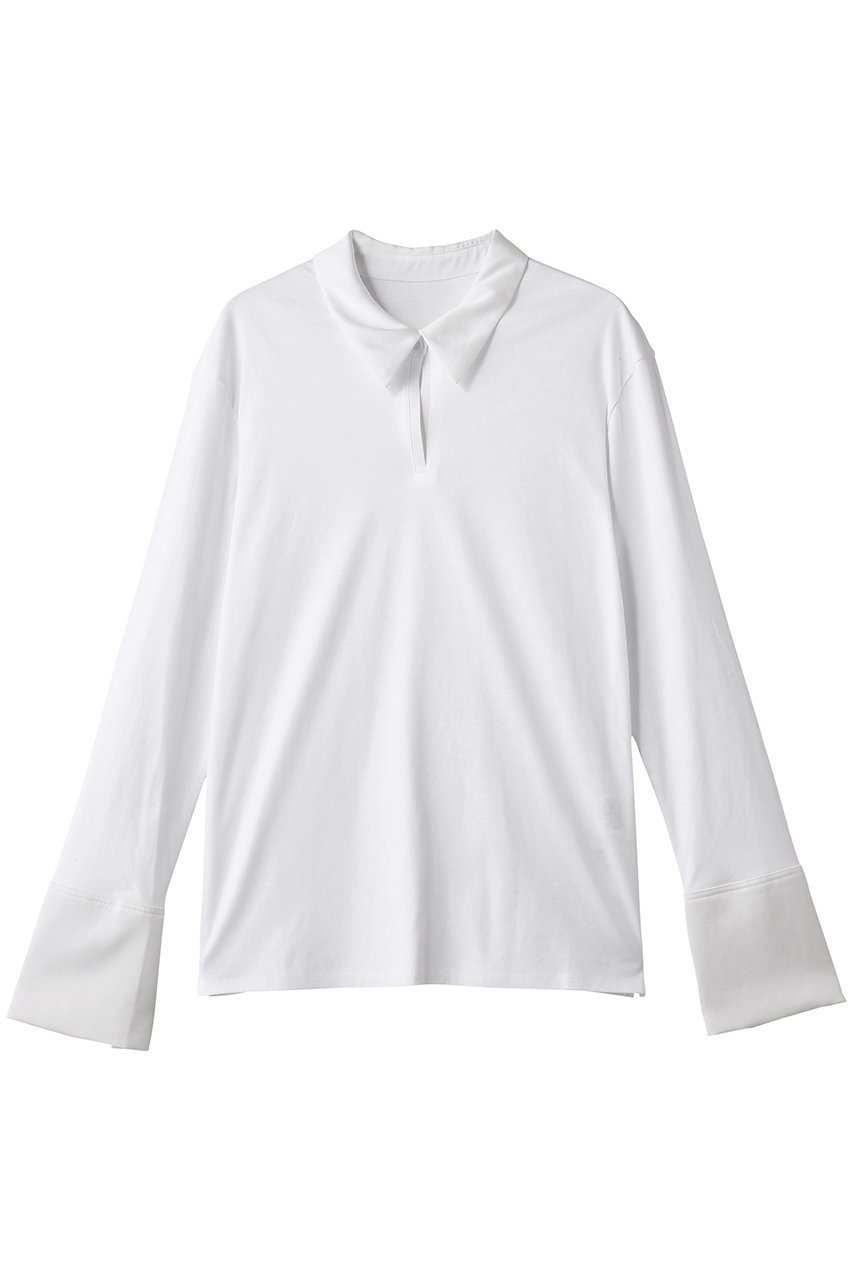 【アルアバイル/allureville】のファンクショナルカットプルオーバー インテリア・キッズ・メンズ・レディースファッション・服の通販 founy(ファニー) 　ファッション　Fashion　レディースファッション　Fashion for Women　トップス・カットソー　Cut & Sew Tops　シャツ・ブラウス・オフィスカジュアル　Elegant Blouses & Button-Ups　ロングTシャツ・Tシャツ　Longline T-Shirts & Tees　カジュアルプルオーバー・ニットトップス　Pullovers & Knit Tops / Casual Pullovers　カットソー・ベーシックTシャツ　Cut-and-Sewn Tops / Stretch Tees & Basics　インナー　Innerwear　スリーブ　Sleeve, Long Sleeve / Short Sleeve　ロング　Long, Long-Length　新作・新入荷　New Arrivals / New In　オフホワイト|ID: prp329100004741153 ipo3291000000034255248