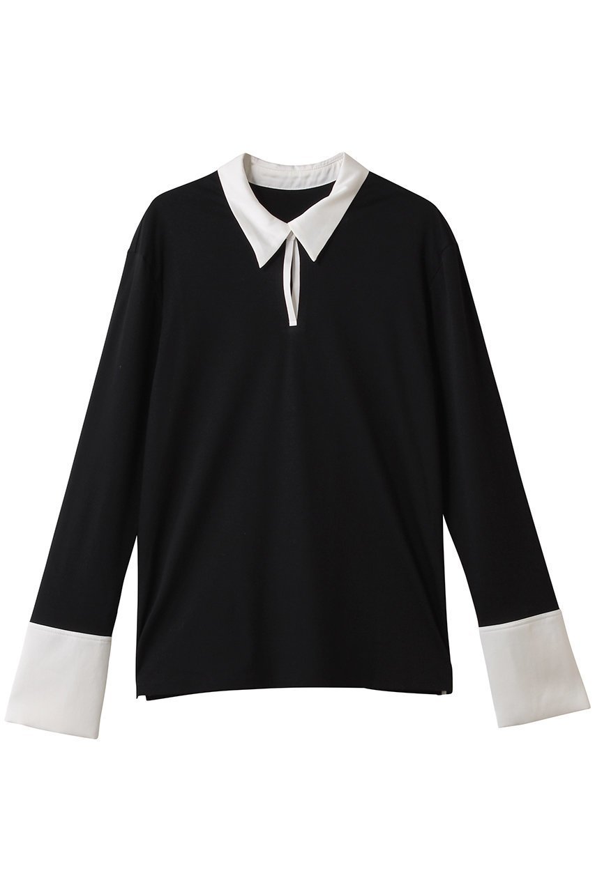 【アルアバイル/allureville】のファンクショナルカットプルオーバー インテリア・キッズ・メンズ・レディースファッション・服の通販 founy(ファニー) 　ファッション　Fashion　レディースファッション　Fashion for Women　トップス・カットソー　Cut & Sew Tops　シャツ・ブラウス・オフィスカジュアル　Elegant Blouses & Button-Ups　ロングTシャツ・Tシャツ　Longline T-Shirts & Tees　カジュアルプルオーバー・ニットトップス　Pullovers & Knit Tops / Casual Pullovers　カットソー・ベーシックTシャツ　Cut-and-Sewn Tops / Stretch Tees & Basics　インナー　Innerwear　スリーブ　Sleeve, Long Sleeve / Short Sleeve　ロング　Long, Long-Length　新作・新入荷　New Arrivals / New In　ブラック|ID: prp329100004741153 ipo3291000000034255249