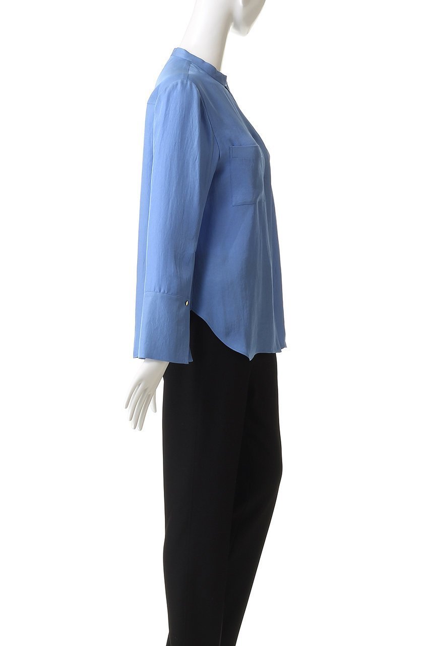 【アルアバイル/allureville】のブライトツイルアシメボウブラウス 人気、トレンドファッション・服の通販 founy(ファニー) 　ファッション　Fashion　レディースファッション　Fashion for Women　トップス・カットソー　Cut & Sew Tops　シャツ・ブラウス・オフィスカジュアル　Elegant Blouses & Button-Ups　アシンメトリー　Asymmetrical Style　エレガント 上品　Elegant　スリーブ　Sleeve, Long Sleeve / Short Sleeve　ツイル　Twist, Twisted Detail　ロング　Long, Long-Length　新作・新入荷　New Arrivals / New In　other-3|ID: prp329100004741154 ipo3291000000034255260
