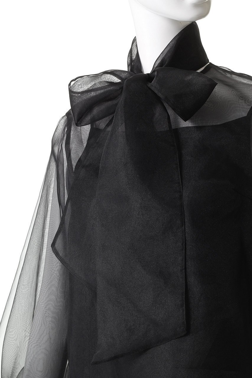 【アルアバイル/allureville】の【Loulou Willoughby】オーガンリボンブラウス 人気、トレンドファッション・服の通販 founy(ファニー) ファッション Fashion レディースファッション Fashion for Women トップス・カットソー Cut & Sew Tops シャツ・ブラウス・オフィスカジュアル Elegant Blouses & Button-Ups おすすめ Recommended / Our Picks エレガント 上品 Elegant オケージョン Occasion Wear オーガンジー Organza Fabric ギャザー Gathered, Ruffled シアー Sheer, See-Through スリーブ Sleeve, Long Sleeve / Short Sleeve バルーン Balloon, Balloon Silhouette パーティ Party, Party Style フェミニン Feminine, Girly リボン Ribbon, Bow ロング Long, Long-Length other-5|ID: prp329100004741156 ipo3291000000036107649