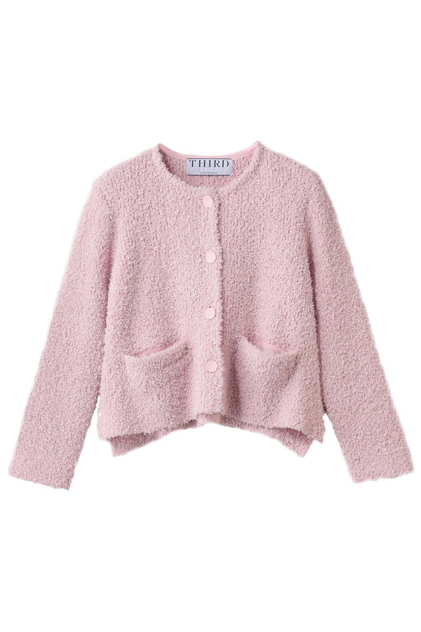 【サードマガジン/THIRD MAGAZINE】のツイードニットカーディガン インテリア・キッズ・メンズ・レディースファッション・服の通販 founy(ファニー) 　ファッション　Fashion　レディースファッション　Fashion for Women　トップス・カットソー　Cut & Sew Tops　ニット　Knit Tops & Sweaters　カーディガン・羽織り　Layered Style Cardigans　カーディガン　Cardigan, Knitwear　コンパクト　Compact, Small Size　ショート　Short, Short Length　ジャケット　Jacket, Outerwear　ツイード　Twill, Twill Weave　デニム　Denim, Jeans Material　フレア　Flare, Flared　ミックス　Mix, Mixed Style　ピンク|ID: prp329100004741166 ipo3291000000036107688