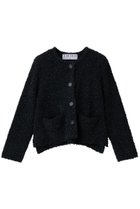【サードマガジン/THIRD MAGAZINE】のツイードニットカーディガン ブラック|ID:prp329100004741166