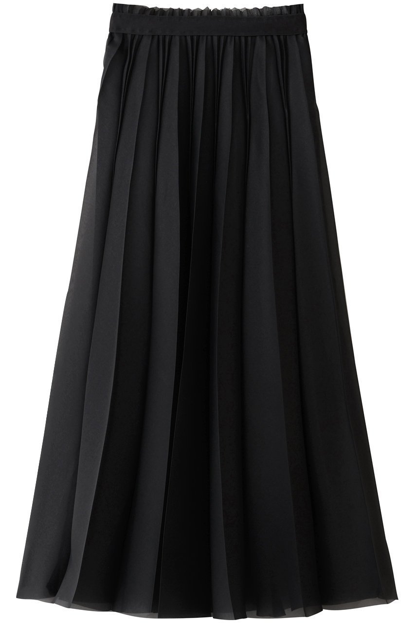 【サードマガジン/THIRD MAGAZINE】のオーガンジープリーツスカート インテリア・キッズ・メンズ・レディースファッション・服の通販 founy(ファニー) 　ファッション　Fashion　レディースファッション　Fashion for Women　スカート　Skirts　プリーツスカート / 上品フェミニンスタイル　Pleated Skirts　ロングスカート　Long Skirts / Maxi & Midi Skirts　オーガンジー　Organza Fabric　プリーツ　Pleats, Pleated　ロング　Long, Long-Length　エレガント 上品　Elegant　再入荷　Restock / Back in Stock　A/W・秋冬　Autumn/Winter　ブラック|ID: prp329100004741167 ipo3291000000035871470