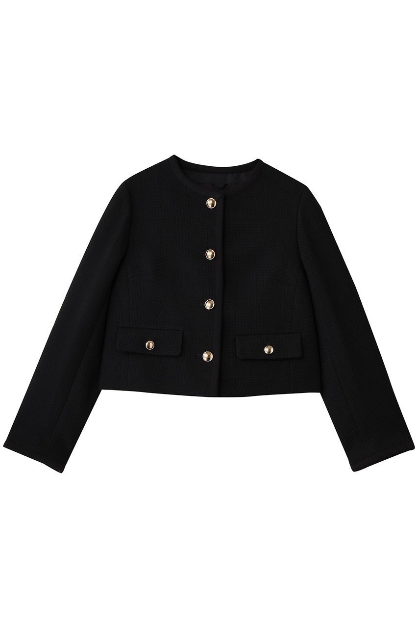 【アナイ/ANAYI】のウールプリペラノーカラージャケット インテリア・キッズ・メンズ・レディースファッション・服の通販 founy(ファニー) 　ファッション　Fashion　レディースファッション　Fashion for Women　アウター　Coat / Outerwear Collection　レディースジャケット・軽アウター　Jackets　ノーカラージャケット / シンプル上品コーデ　Collarless Jackets　エレガント 上品　Elegant　シンプル　Simple, Minimal　ジャケット　Jacket, Outerwear　パーティ　Party, Party Style　新作・新入荷　New Arrivals / New In　ネイビー|ID: prp329100004741169 ipo3291000000034255371