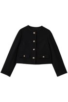 【アナイ/ANAYI】のウールプリペラノーカラージャケット ネイビー|ID: prp329100004741169 ipo3291000000035871494