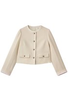 【アナイ/ANAYI】のウールプリペラノーカラージャケット オフホワイト|ID:prp329100004741169