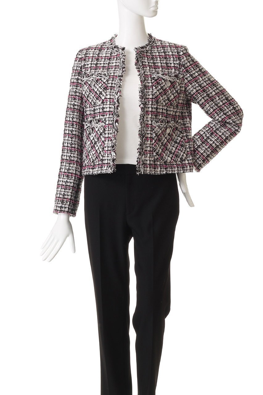 【アナイ/ANAYI】のピンクミックスツィード4ポケットジャケット 人気、トレンドファッション・服の通販 founy(ファニー) 　ファッション　Fashion　レディースファッション　Fashion for Women　アウター　Coat / Outerwear Collection　レディースジャケット・軽アウター　Jackets　シルバー　Silver, Metallic Silver　ジャケット　Jacket, Outerwear　ツイード　Twill, Twill Weave　パーティ　Party, Party Style　フリンジ　Fringe, Tassel　ポケット　Pocket, Pocket Detail　新作・新入荷　New Arrivals / New In　秋　Autumn　other-7|ID: prp329100004741170 ipo3291000000034255385