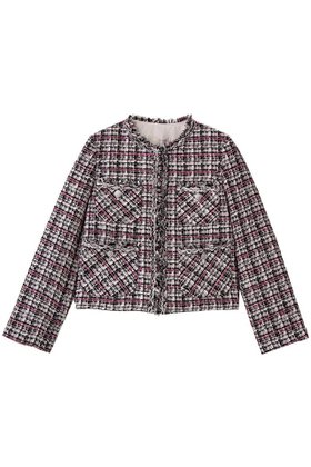 【アナイ/ANAYI】 ピンクミックスツィード4ポケットジャケット人気、トレンドファッション・服の通販 founy(ファニー) ファッション Fashion レディースファッション Fashion for Women アウター Coat / Outerwear Collection レディースジャケット・軽アウター Jackets シルバー Silver, Metallic Silver ジャケット Jacket, Outerwear ツイード Twill, Twill Weave パーティ Party, Party Style フリンジ Fringe, Tassel ポケット Pocket, Pocket Detail 秋 Autumn |ID:prp329100004741170