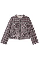 【アナイ/ANAYI】のピンクミックスツィード4ポケットジャケット 人気、トレンドファッション・服の通販 founy(ファニー) ファッション Fashion レディースファッション Fashion for Women アウター Coat / Outerwear Collection レディースジャケット・軽アウター Jackets シルバー Silver, Metallic Silver ジャケット Jacket, Outerwear ツイード Twill, Twill Weave パーティ Party, Party Style フリンジ Fringe, Tassel ポケット Pocket, Pocket Detail 秋 Autumn |ID:prp329100004741170