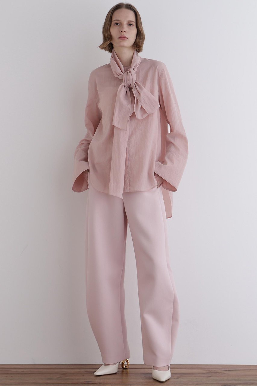 【ル フィル/LE PHIL】のトリプルクロスカーブパンツ インテリア・キッズ・メンズ・レディースファッション・服の通販 founy(ファニー) 　ファッション　Fashion　レディースファッション　Fashion for Women　パンツ　Pants & Trousers　シンプル　Simple, Minimal　トリプル　Triple, Three Layers　フォルム　Silhouette, Form　新作・新入荷　New Arrivals / New In　ピンク|ID: prp329100004741177 ipo3291000000034255433