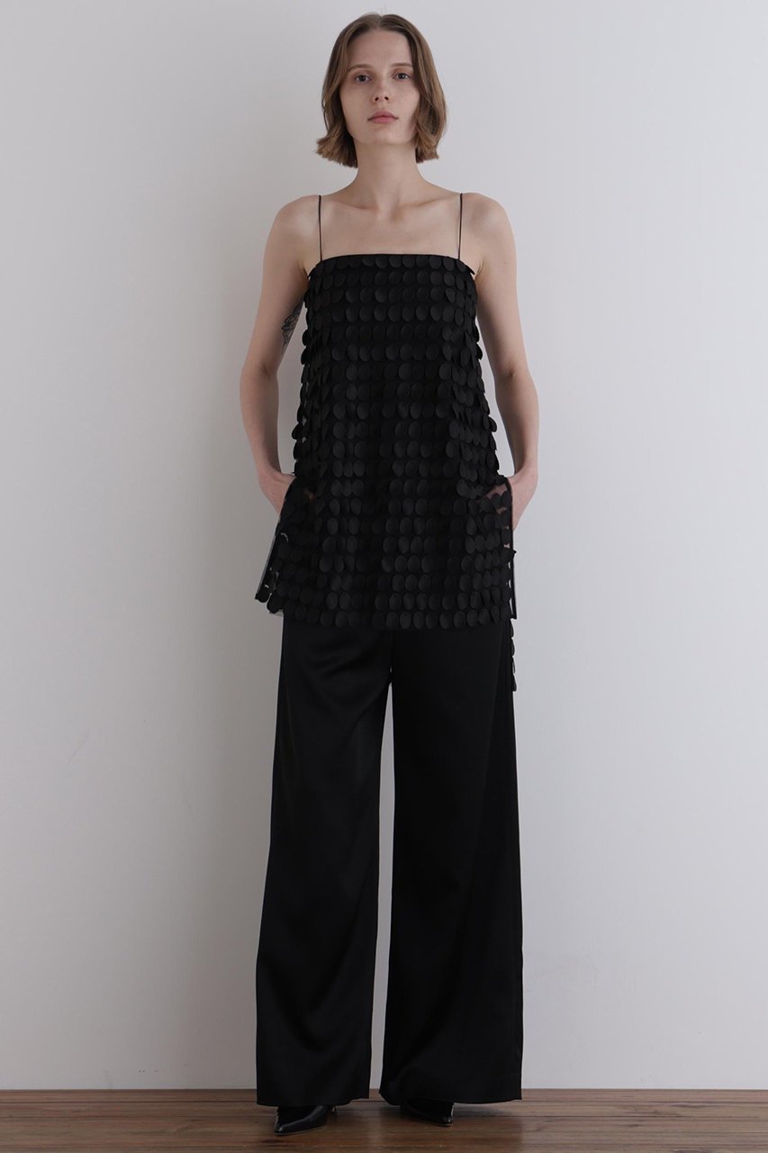 【ル フィル/LE PHIL】のドットエンブロイダリーレースカップインブラウス 人気、トレンドファッション・服の通販 founy(ファニー) 　ファッション　Fashion　レディースファッション　Fashion for Women　トップス・カットソー　Cut & Sew Tops　キャミソール&ノースリーブ　Camisoles & Sleeveless Tops　シャツ・ブラウス・オフィスカジュアル　Elegant Blouses & Button-Ups　ジャケット　Jacket, Outerwear　スタンダード　Standard, Basic　ノースリーブ　Sleeveless, No-Sleeve　フェミニン　Feminine, Girly　ペプラム　Peplum, Flared Hem　エレガント 上品　Elegant　冬　Winter / This Winter　新作・新入荷　New Arrivals / New In　other-3|ID: prp329100004741178 ipo3291000000034255443