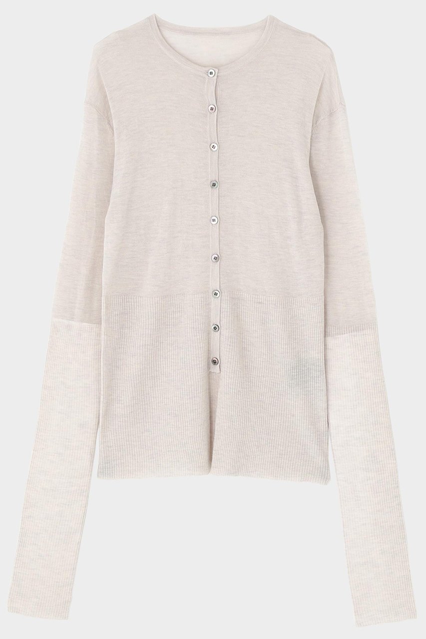 【ル フィル/LE PHIL】のハイゲージニットカーディガン インテリア・キッズ・メンズ・レディースファッション・服の通販 founy(ファニー) 　ファッション　Fashion　レディースファッション　Fashion for Women　トップス・カットソー　Cut & Sew Tops　ニット　Knit Tops & Sweaters　カーディガン・羽織り　Layered Style Cardigans　カジュアルプルオーバー・ニットトップス　Pullovers & Knit Tops / Casual Pullovers　シンプル　Simple, Minimal　スラックス　Slacks, Dress Pants　デニム　Denim, Jeans Material　グレー|ID: prp329100004741181 ipo3291000000036041904