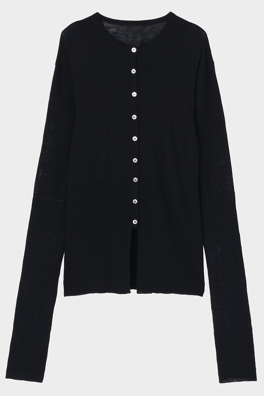 【ル フィル/LE PHIL】のハイゲージニットカーディガン インテリア・キッズ・メンズ・レディースファッション・服の通販 founy(ファニー) 　ファッション　Fashion　レディースファッション　Fashion for Women　トップス・カットソー　Cut & Sew Tops　ニット　Knit Tops & Sweaters　カーディガン・羽織り　Layered Style Cardigans　カジュアルプルオーバー・ニットトップス　Pullovers & Knit Tops / Casual Pullovers　シンプル　Simple, Minimal　スラックス　Slacks, Dress Pants　デニム　Denim, Jeans Material　ブラック|ID: prp329100004741181 ipo3291000000036041908