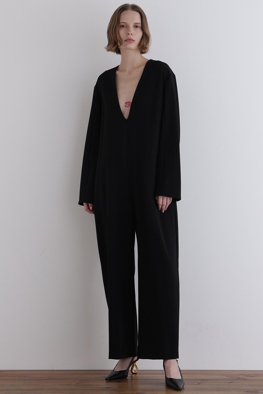 【ル フィル/LE PHIL】のダブルクロスVN/Cコンビネゾン 人気、トレンドファッション・服の通販 founy(ファニー) 　ファッション　Fashion　レディースファッション　Fashion for Women　パンツ　Pants & Trousers　コンビネゾン　Jumpsuit, All-in-One　ストレッチ　Stretch, Stretchy Fabric　スーツ　Suit, Formalwear　ダブル　Double, Double-Breasted　デコルテ　Décolleté, Neckline　バランス　Balance, Style Balance　フォルム　Silhouette, Form　ボトム　Bottoms, Lower Wear　切替　Switching, Contrast Panel　新作・新入荷　New Arrivals / New In　 other-1|ID: prp329100004741183 ipo3291000000034255490
