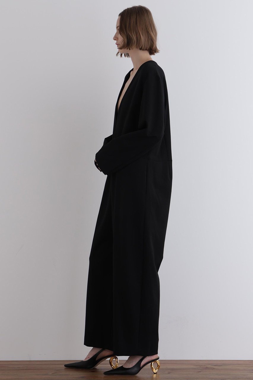 【ル フィル/LE PHIL】のダブルクロスVN/Cコンビネゾン 人気、トレンドファッション・服の通販 founy(ファニー) 　ファッション　Fashion　レディースファッション　Fashion for Women　パンツ　Pants & Trousers　コンビネゾン　Jumpsuit, All-in-One　ストレッチ　Stretch, Stretchy Fabric　スーツ　Suit, Formalwear　ダブル　Double, Double-Breasted　デコルテ　Décolleté, Neckline　バランス　Balance, Style Balance　フォルム　Silhouette, Form　ボトム　Bottoms, Lower Wear　切替　Switching, Contrast Panel　新作・新入荷　New Arrivals / New In　other-2|ID: prp329100004741183 ipo3291000000034255492