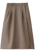 【ミディウミ/MidiUmi】のcheck tuck SK スカート brown|ID: prp329100004741186 ipo3291000000036243824