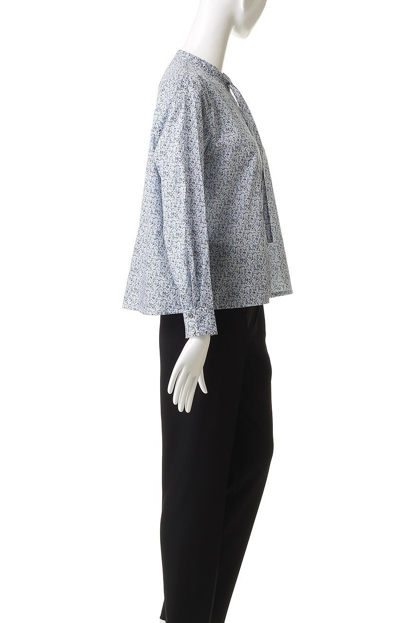 【ミディウミ/MidiUmi】のLIBERTY bow-tie shirt シャツ 人気、トレンドファッション・服の通販 founy(ファニー) 　ファッション　Fashion　レディースファッション　Fashion for Women　トップス・カットソー　Cut & Sew Tops　シャツ・ブラウス・オフィスカジュアル　Elegant Blouses & Button-Ups　なめらか　Smooth, Silky Texture　スリーブ　Sleeve, Long Sleeve / Short Sleeve　ファブリック　Fabric, Textile　ボタニカル　Botanical, Floral Pattern　リュクス　Luxury, Elegant, High-End, Chic　ロング　Long, Long-Length　エレガント 上品　Elegant　新作・新入荷　New Arrivals / New In　A/W・秋冬　Autumn/Winter　other-3|ID: prp329100004741190 ipo3291000000034255547