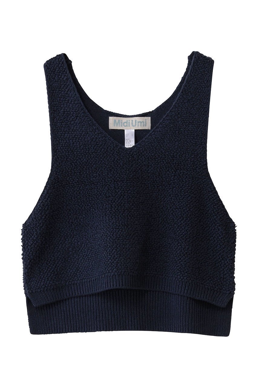 【ミディウミ/MidiUmi】のpile boa knit vest ベスト インテリア・キッズ・メンズ・レディースファッション・服の通販 founy(ファニー) 　ファッション　Fashion　レディースファッション　Fashion for Women　トップス・カットソー　Cut & Sew Tops　ニット　Knit Tops & Sweaters　ベスト&ジレ / 重ね着スタイル　Vests & Gilets　カジュアルプルオーバー・ニットトップス　Pullovers & Knit Tops / Casual Pullovers　キャミソール　Camisole, Spaghetti Strap Top　ショート　Short, Short Length　トレンド　Trend, Trending Now　ベスト　Vest, Waistcoat　新作・新入荷　New Arrivals / New In　navy|ID: prp329100004741191 ipo3291000000034255552