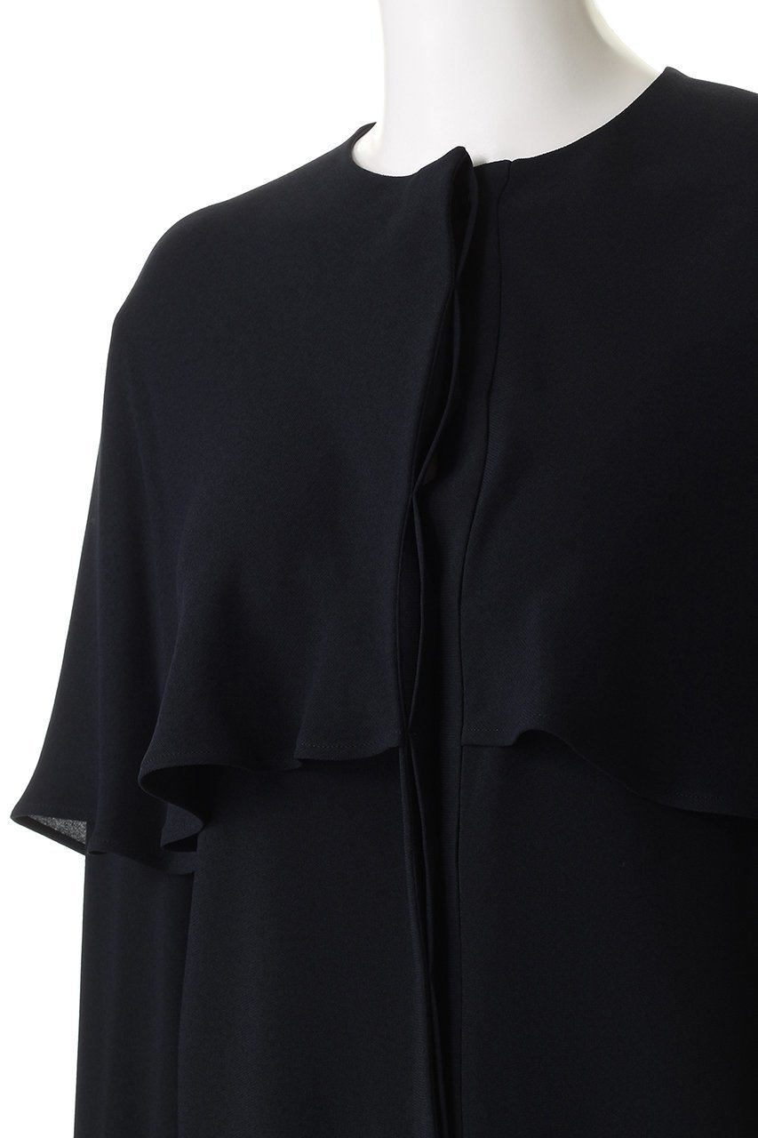 【ジェイドット/j.】のドレープアセテートイレギュラーヘムブラウス 人気、トレンドファッション・服の通販 founy(ファニー) 　ファッション　Fashion　レディースファッション　Fashion for Women　トップス・カットソー　Cut & Sew Tops　シャツ・ブラウス・オフィスカジュアル　Elegant Blouses & Button-Ups　おすすめ　Recommended / Our Picks　とろみ　Fluid, Flowy Fabric　エレガント 上品　Elegant　スリーブ　Sleeve, Long Sleeve / Short Sleeve　トレンド　Trend, Trending Now　ドレープ　Drape, Draping Fabric　パーティ　Party, Party Style　ロング　Long, Long-Length　other-5|ID: prp329100004741193 ipo3291000000035513328