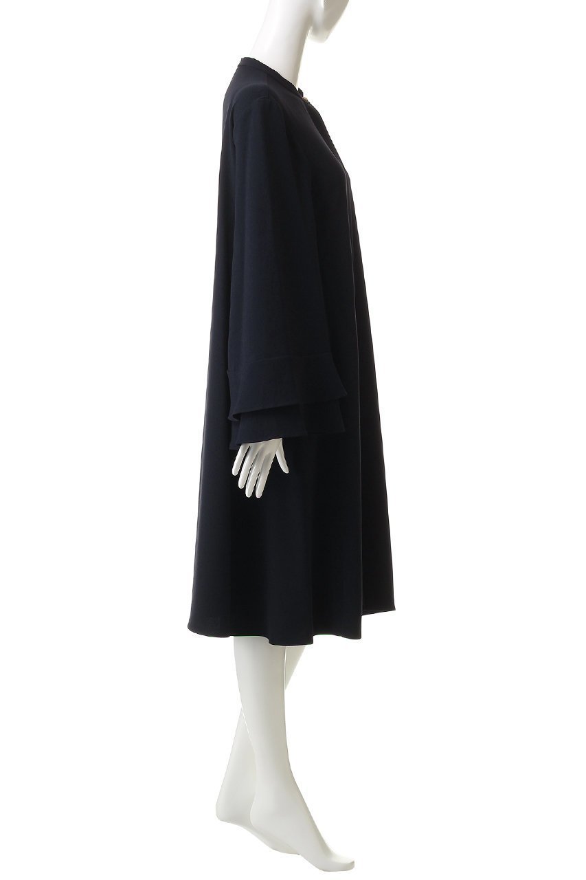 【ジェイドット/j.】の二重織ストレッチフリル袖ワンピース 人気、トレンドファッション・服の通販 founy(ファニー) 　ファッション　Fashion　レディースファッション　Fashion for Women　ワンピース　Dresses　チュニック　Tunic Tops & Dresses　ストレッチ　Stretch, Stretchy Fabric　スリーブ　Sleeve, Long Sleeve / Short Sleeve　ダブル　Double, Double-Breasted　チュニック　Tunic, Long Top　ドレープ　Drape, Draping Fabric　パーティ　Party, Party Style　フリル　Frill, Ruffle　フレア　Flare, Flared　ロング　Long, Long-Length　新作・新入荷　New Arrivals / New In　other-3|ID: prp329100004741195 ipo3291000000034255589