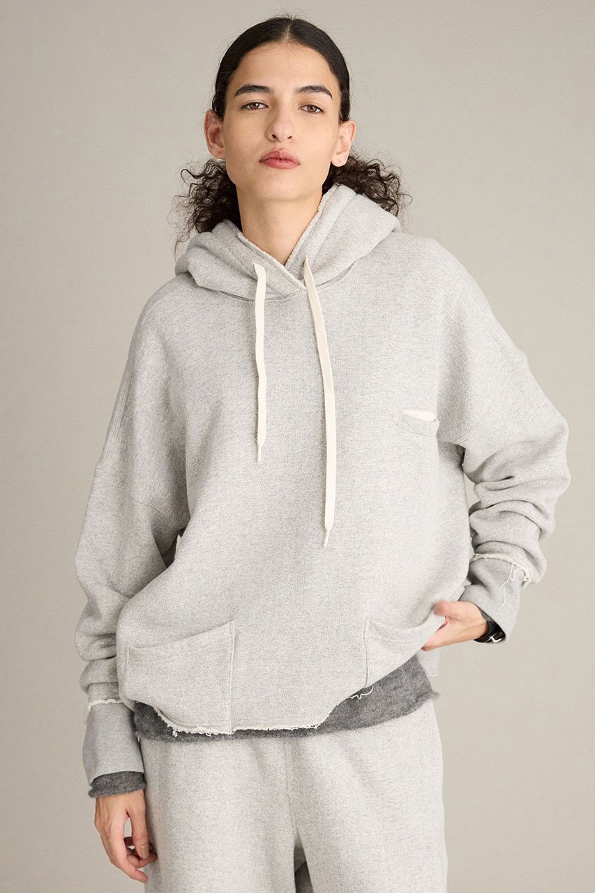 【ブリル/BRILL】のワイドフーデッドパーカー インテリア・キッズ・メンズ・レディースファッション・服の通販 founy(ファニー) 　ファッション　Fashion　レディースファッション　Fashion for Women　トップス・カットソー　Cut & Sew Tops　シャツ・ブラウス・オフィスカジュアル　Elegant Blouses & Button-Ups　レディースパーカー・カジュアルフーディー　Casual Hoodies & Sweatshirts　ロングTシャツ・Tシャツ　Longline T-Shirts & Tees　スウェット・クルーネックトップス　Sweatshirts & Crewnecks / Relaxed Fit Sweat Tops　カットソー・ベーシックTシャツ　Cut-and-Sewn Tops / Stretch Tees & Basics　フロント　Front, Front Design　ポケット　Pocket, Pocket Detail　新作・新入荷　New Arrivals / New In　ライトグレー|ID: prp329100004741197 ipo3291000000034255609